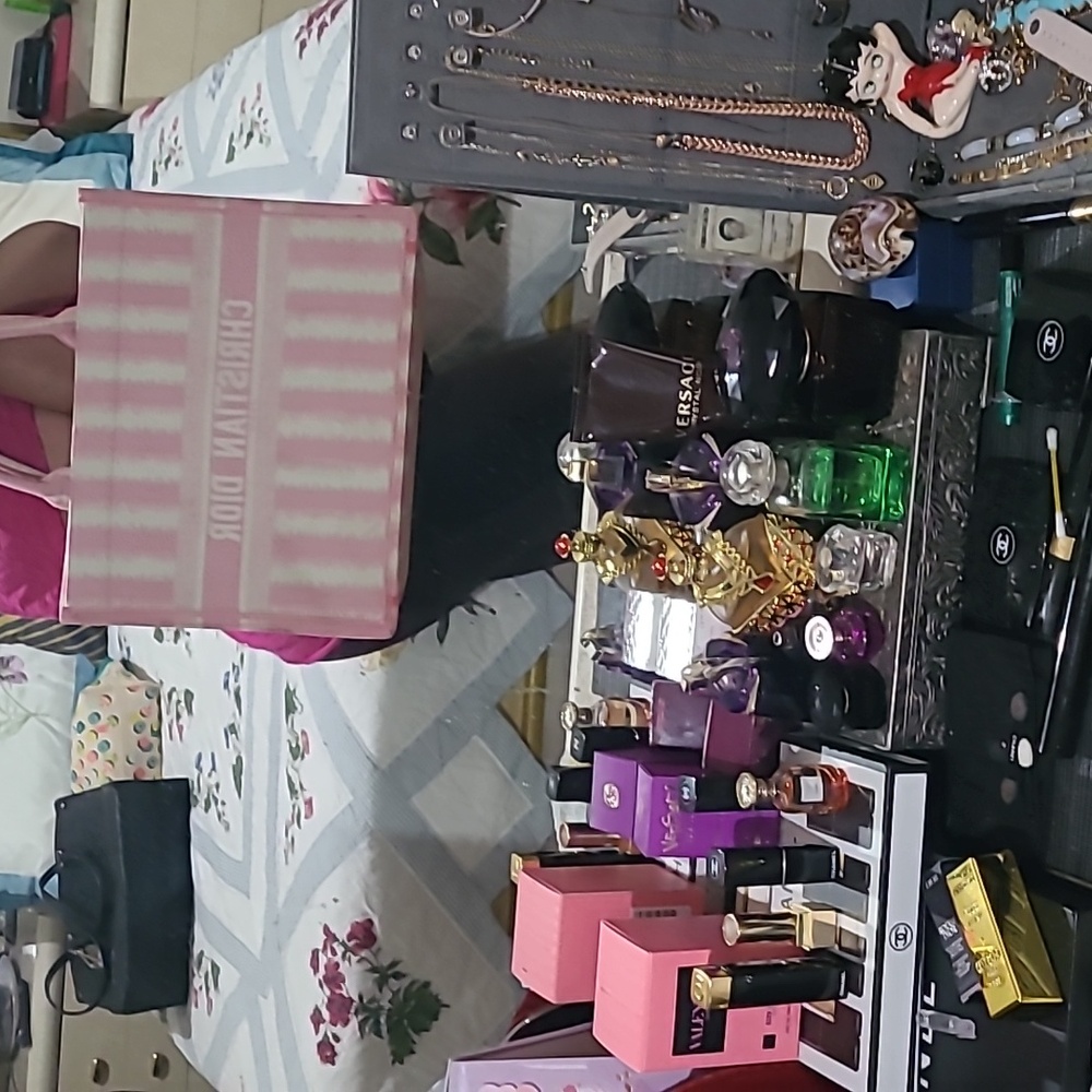 Pink D i o r XL Tote Bag